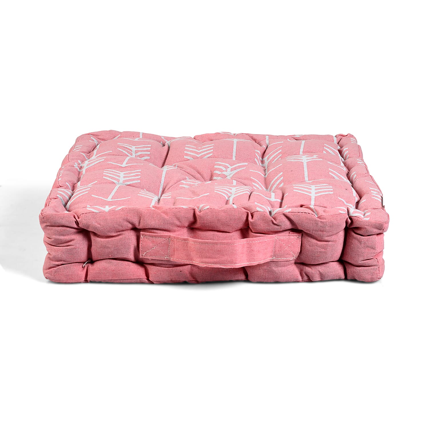 LIVMORE Cotton Printed Cushion Cover (Size 40x8 cm) - Pink
