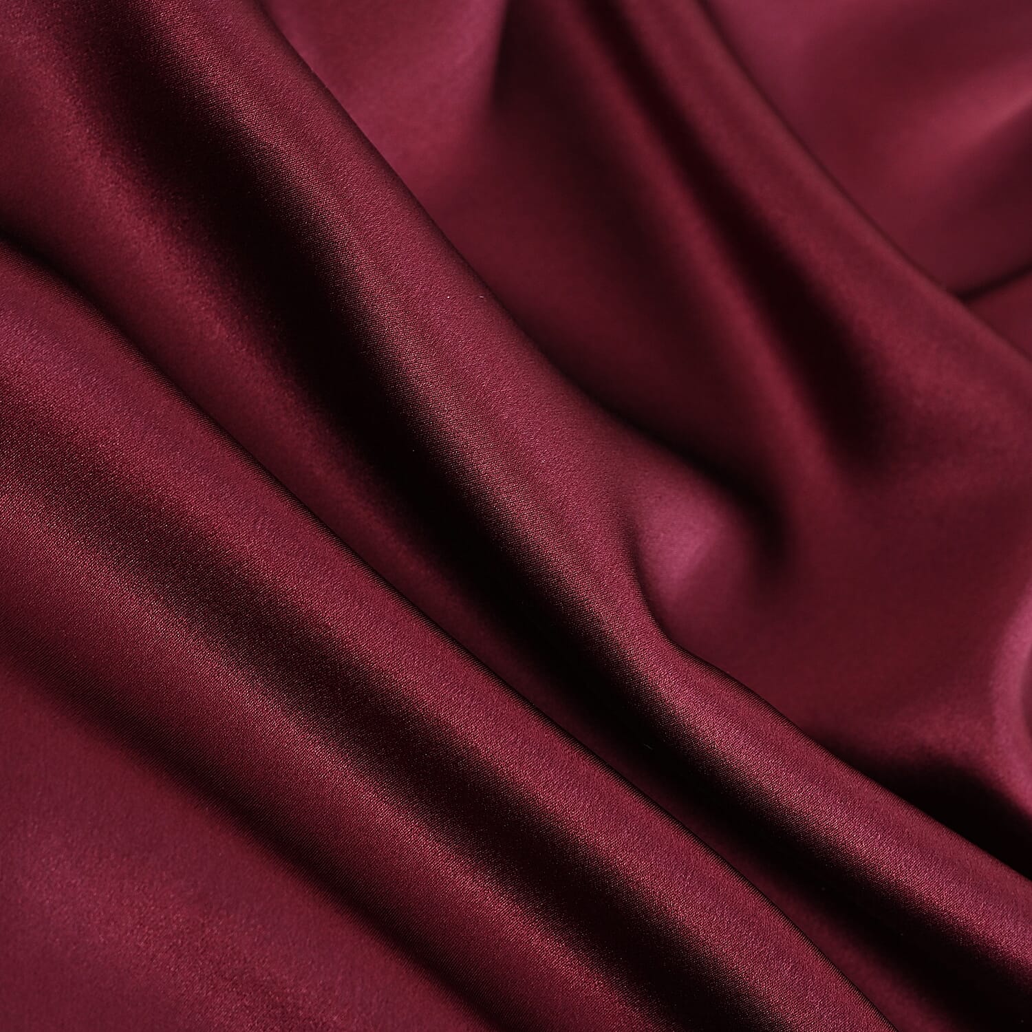 LA Marey Signature Mulberry Silk Patterned Pillow Case and Cover (Size 50x1 cm) - Burgundy
