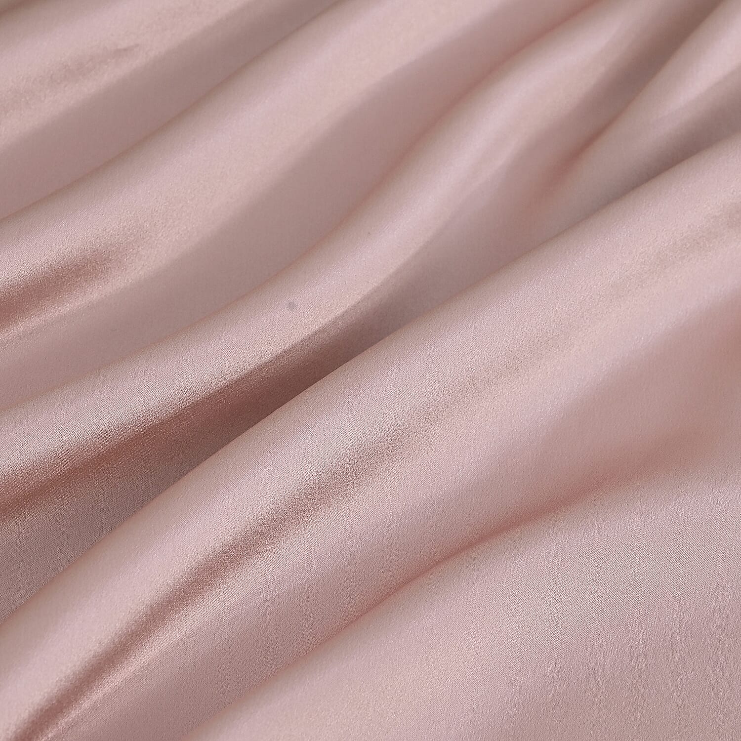 LA Marey Signature Mulberry Silk Patterned Pillow Case and Cover (Size 50x1 cm) - Light pink