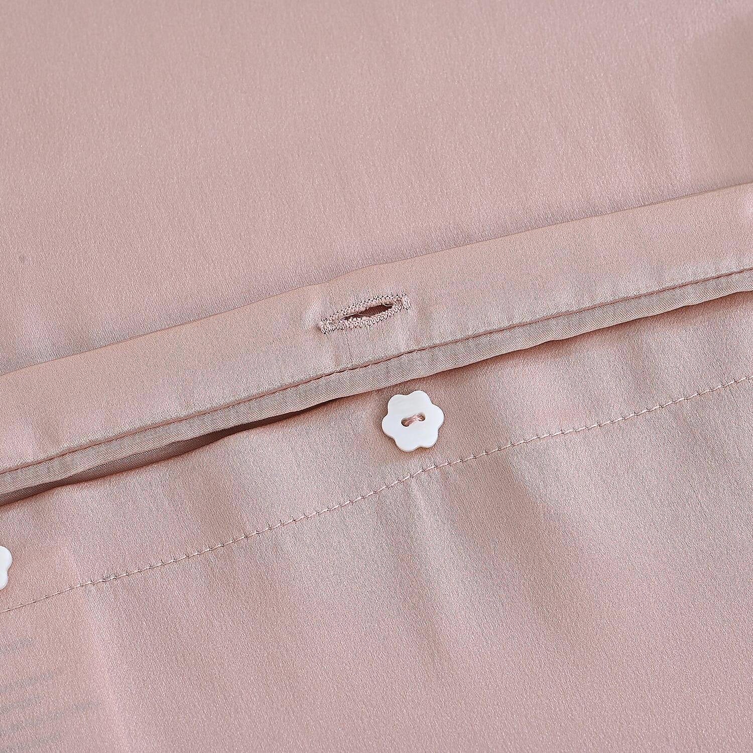 LA Marey Signature Mulberry Silk Patterned Pillow Case and Cover (Size 50x1 cm) - Light pink
