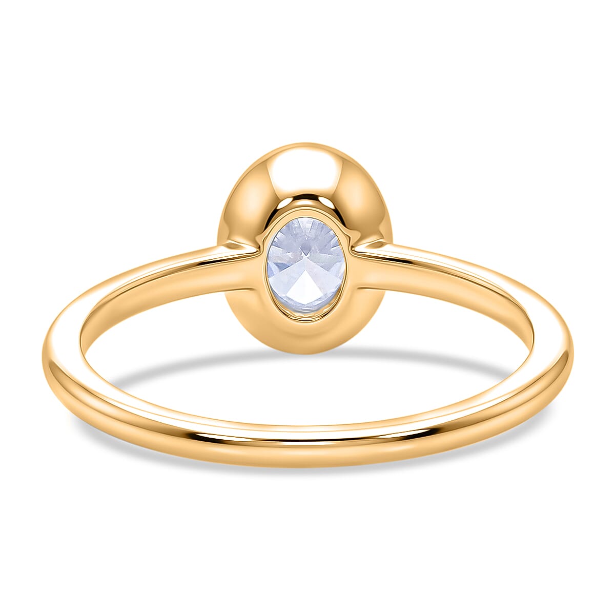Luxuriant - Lab Grown Diamond (SI-GH) Solitaire Ring in 18K Vermeil Yellow Gold Plated Sterling Silver 1.07 Ct.