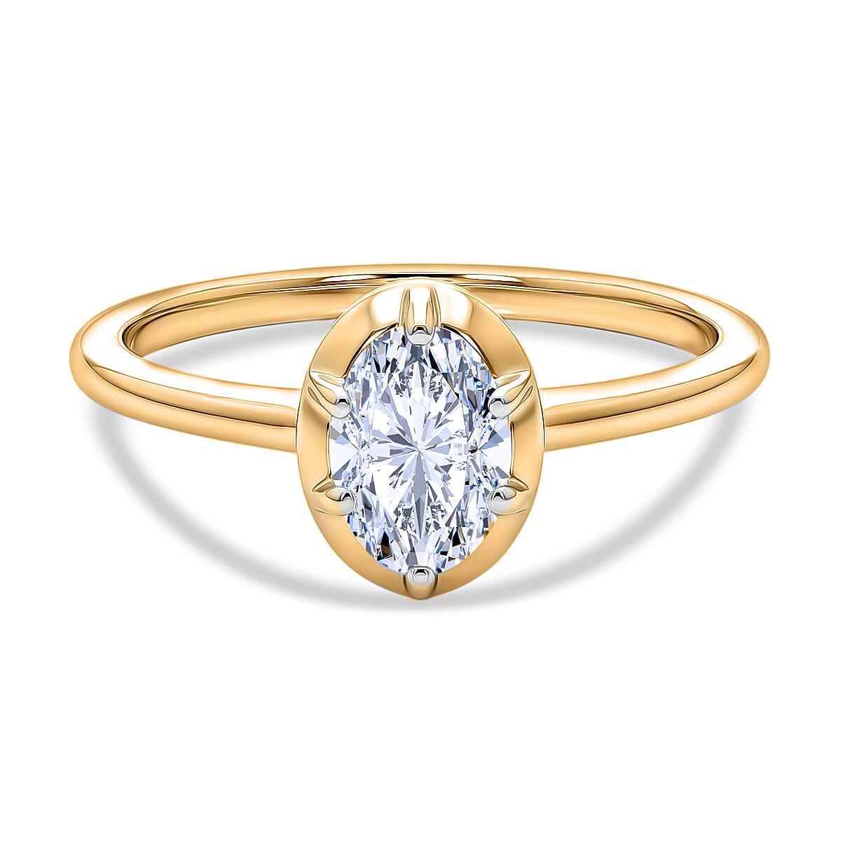Luxuriant SI-G-H Lab Grown Diamond Solitaire Ring in Sterling Silver 1.00 Ct.