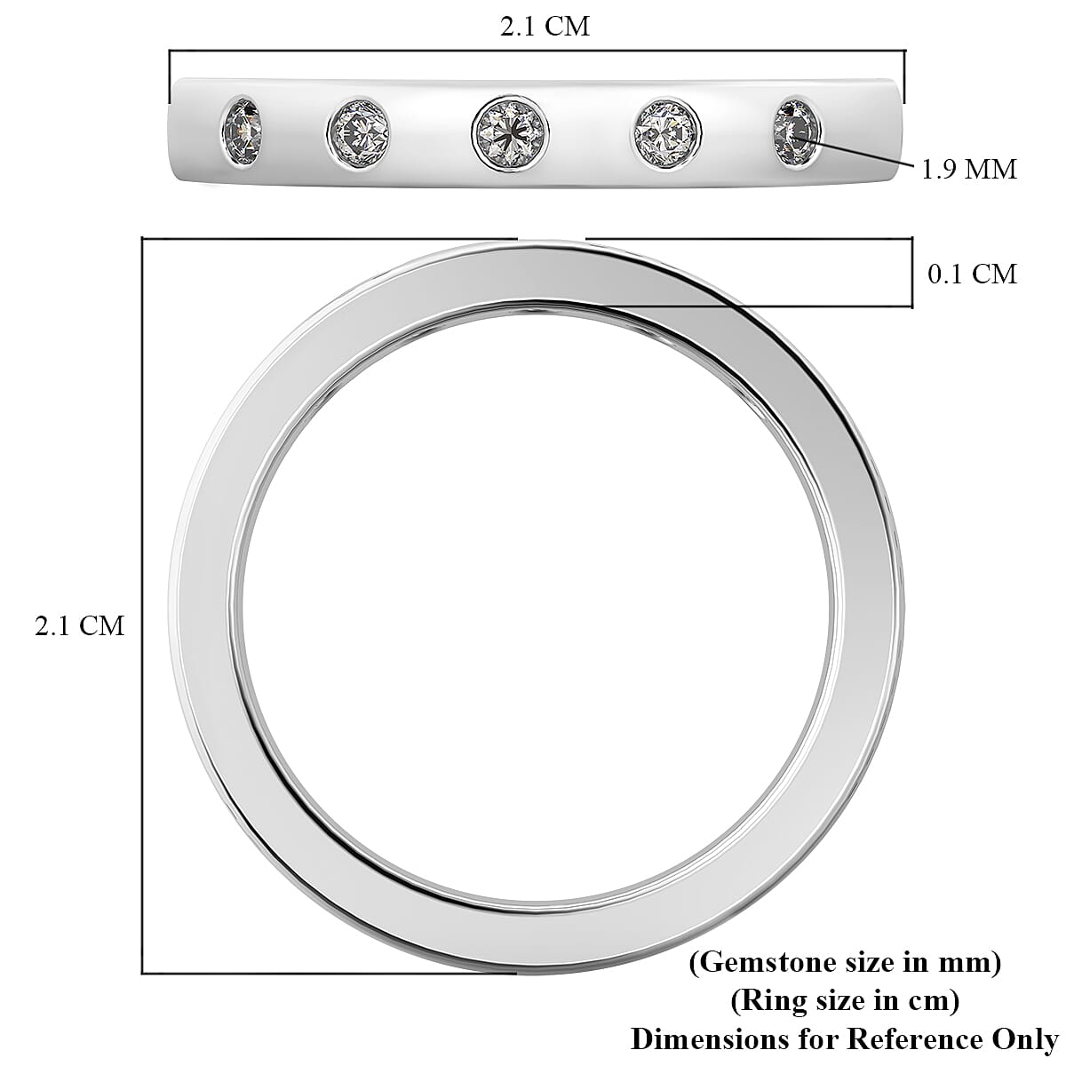 950 Platinum SI1 White Diamond SI1 Ring, Platinum Wt.4.8 Gms  0.150  Ct.