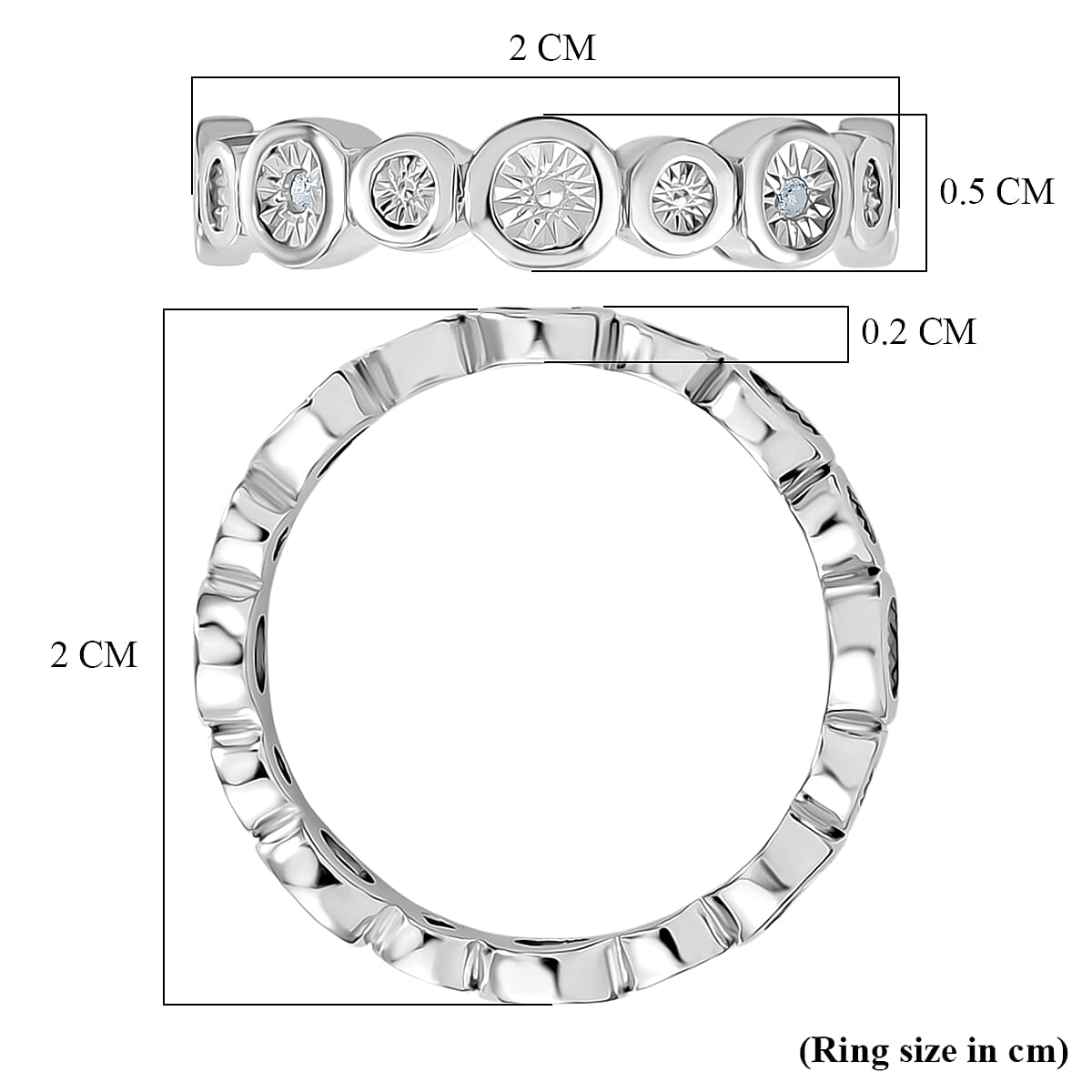 EverTrue - Natural White Diamond Band Ring