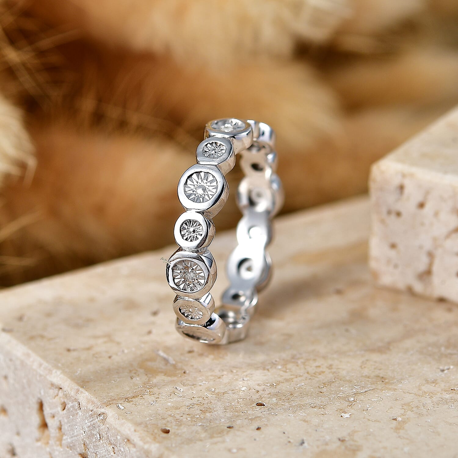 EverTrue - Natural White Diamond Band Ring