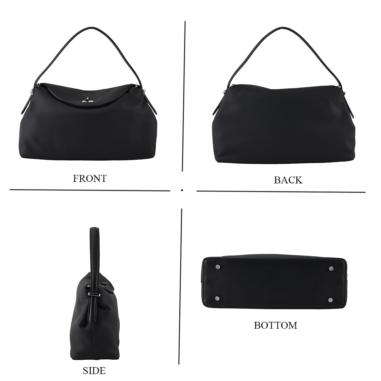 Crossbody Bag (Size - One Size) - Black & Coffee