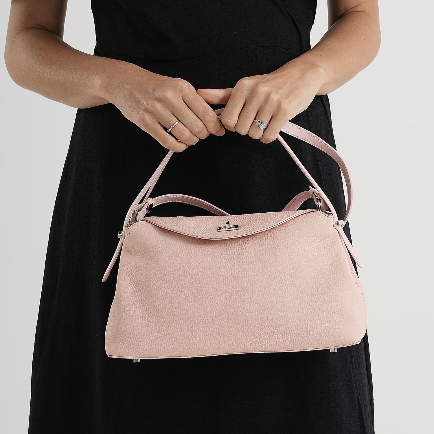 Crossbody Bag (Size - One Size) - Pink & Coffee