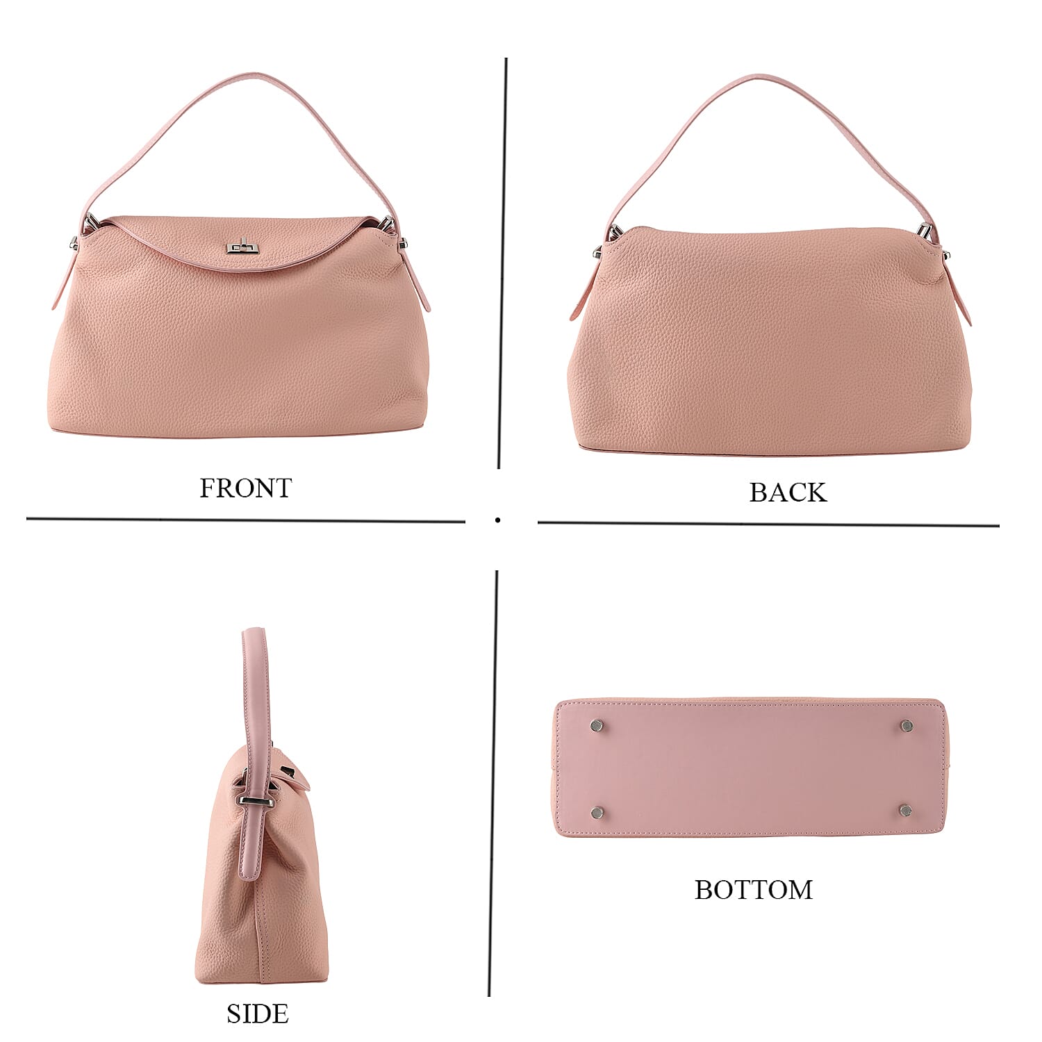 Crossbody Bag (Size - One Size) - Pink & Coffee