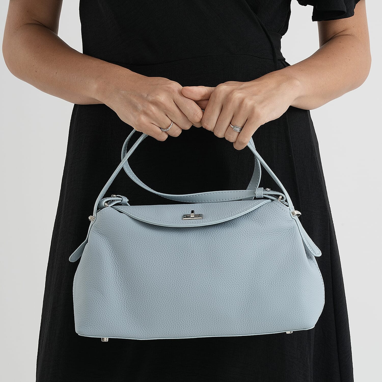 Crossbody Bag (Size - One Size) - Blue & Coffee