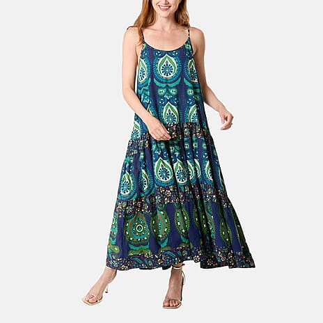 Printed Tiered Cami Dress