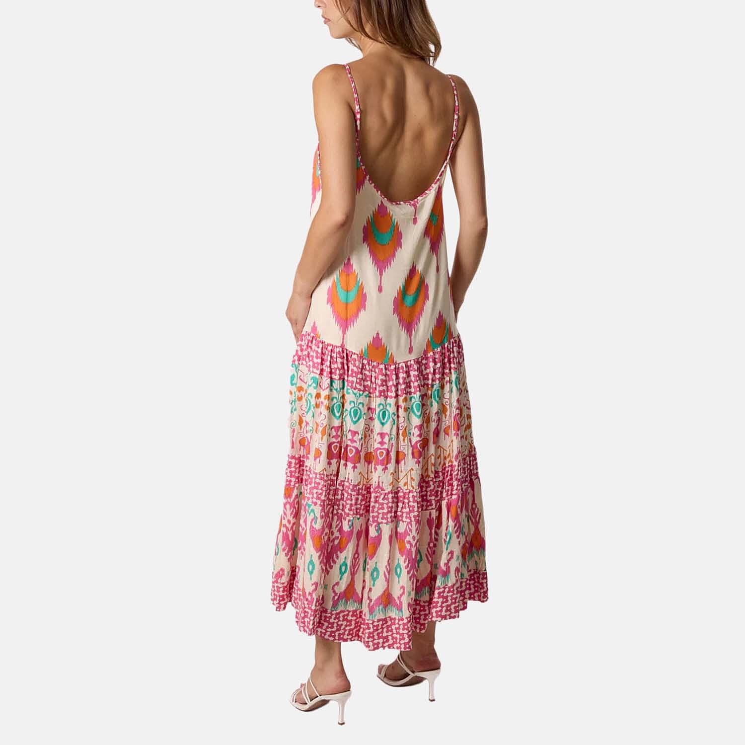 Printed Tiered Cami Dress