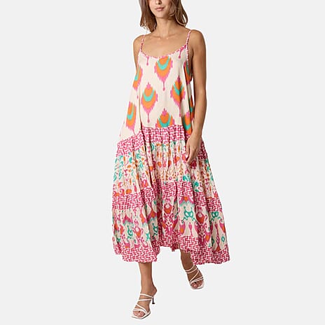 Printed Tiered Cami Dress