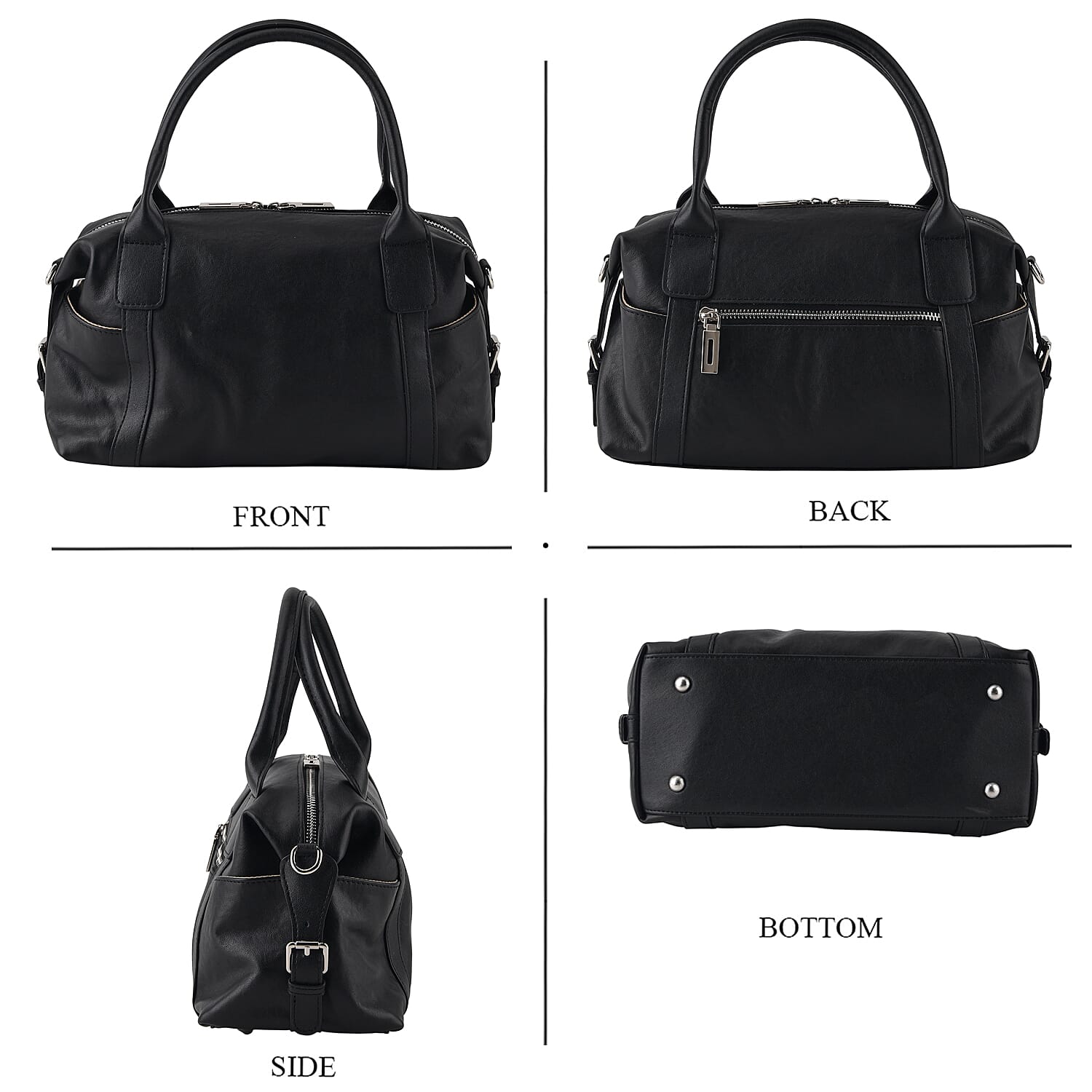 Crossbody Bag (Size - One Size) - Black & Coffee