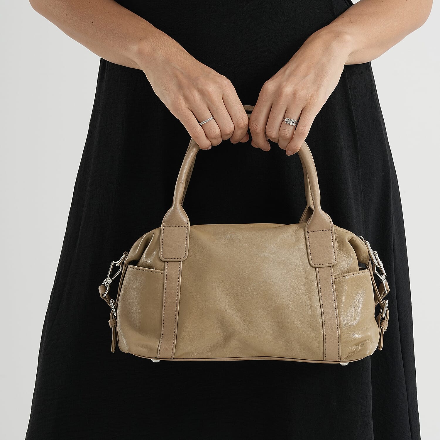 Crossbody Bag (Size - One Size) - Khaki & Coffee