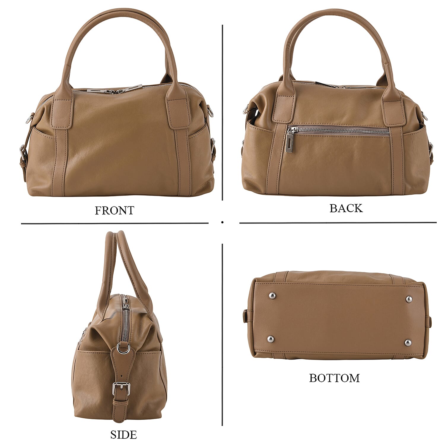 Crossbody Bag (Size - One Size) - Khaki & Coffee