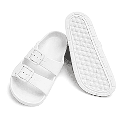 Layla Ladies Adjustable Twin Buckle Casual Slip-On Sliders