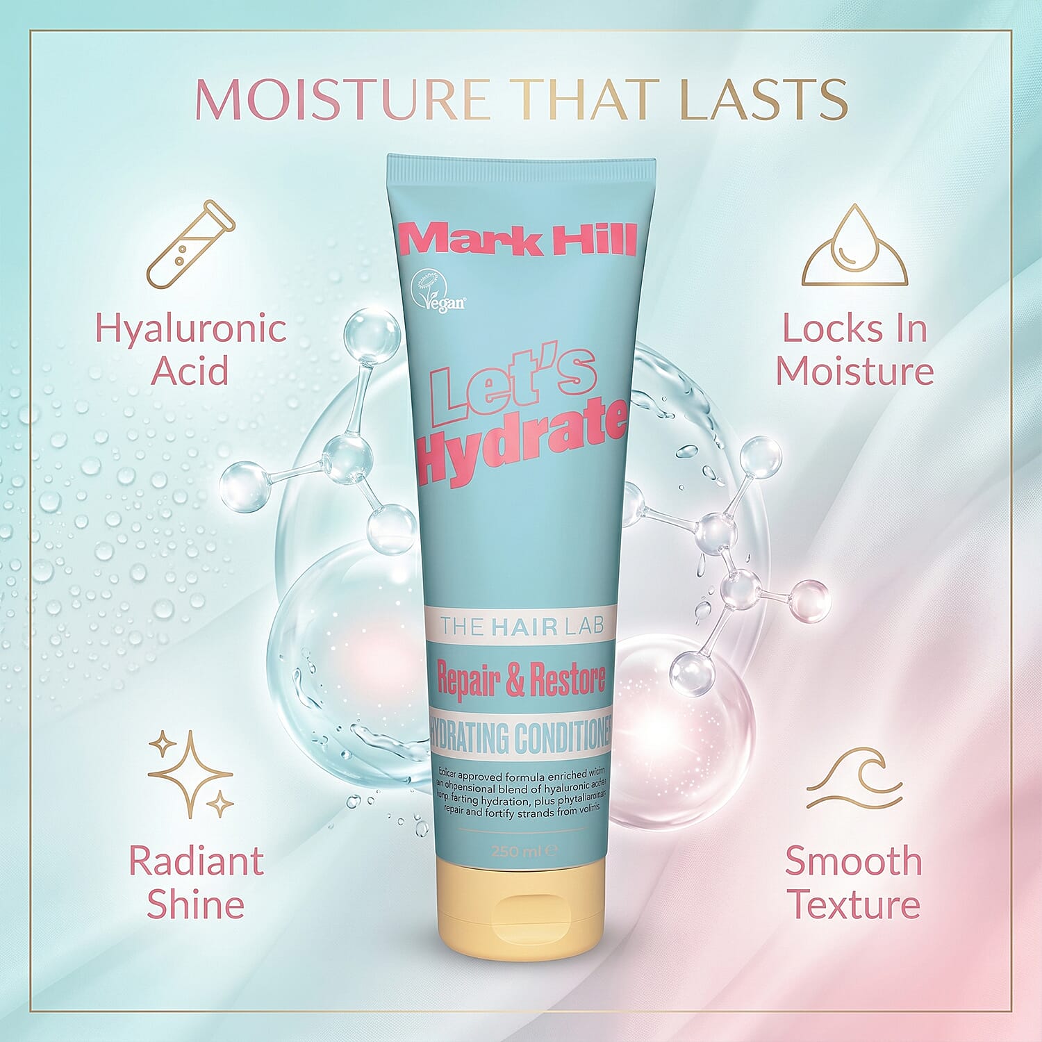 2 Piece Set- Mark Hill Let's Hydrate Hydrating Shampoo & Conditioner - 250 ml Each