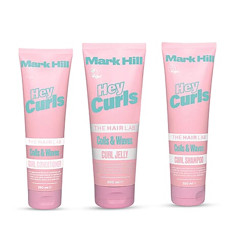 3 Piece Set- Mark Hill Hey Curls Curls Shampoo (250ml), Conditioner (250ml) & Curl Jelly (200ml)