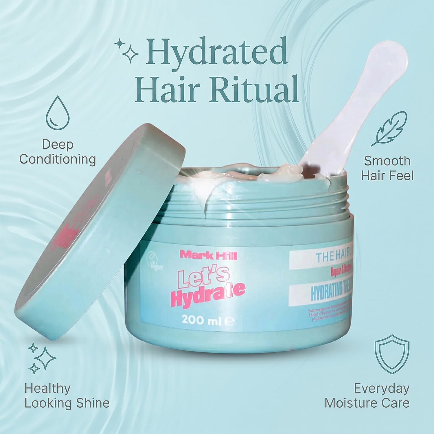 2 Piece Set- Mark Hill Let's Hydrate Hydrating Treatment Cream (200ml) & Hair Oil (50ml)
