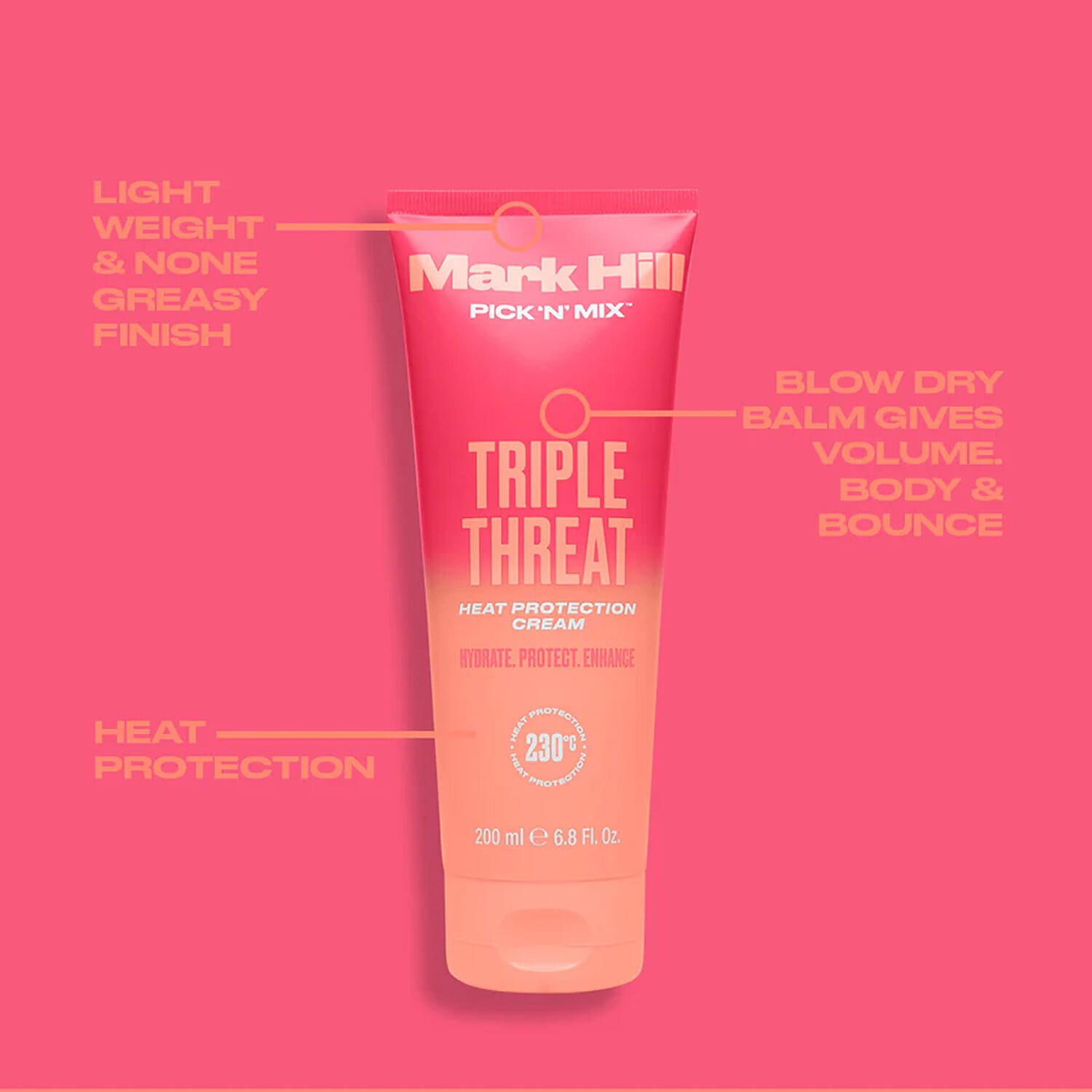 Mark Hill Pick 'N' Mix Triple Threat Heat Protection Leave In Cream - 200ml