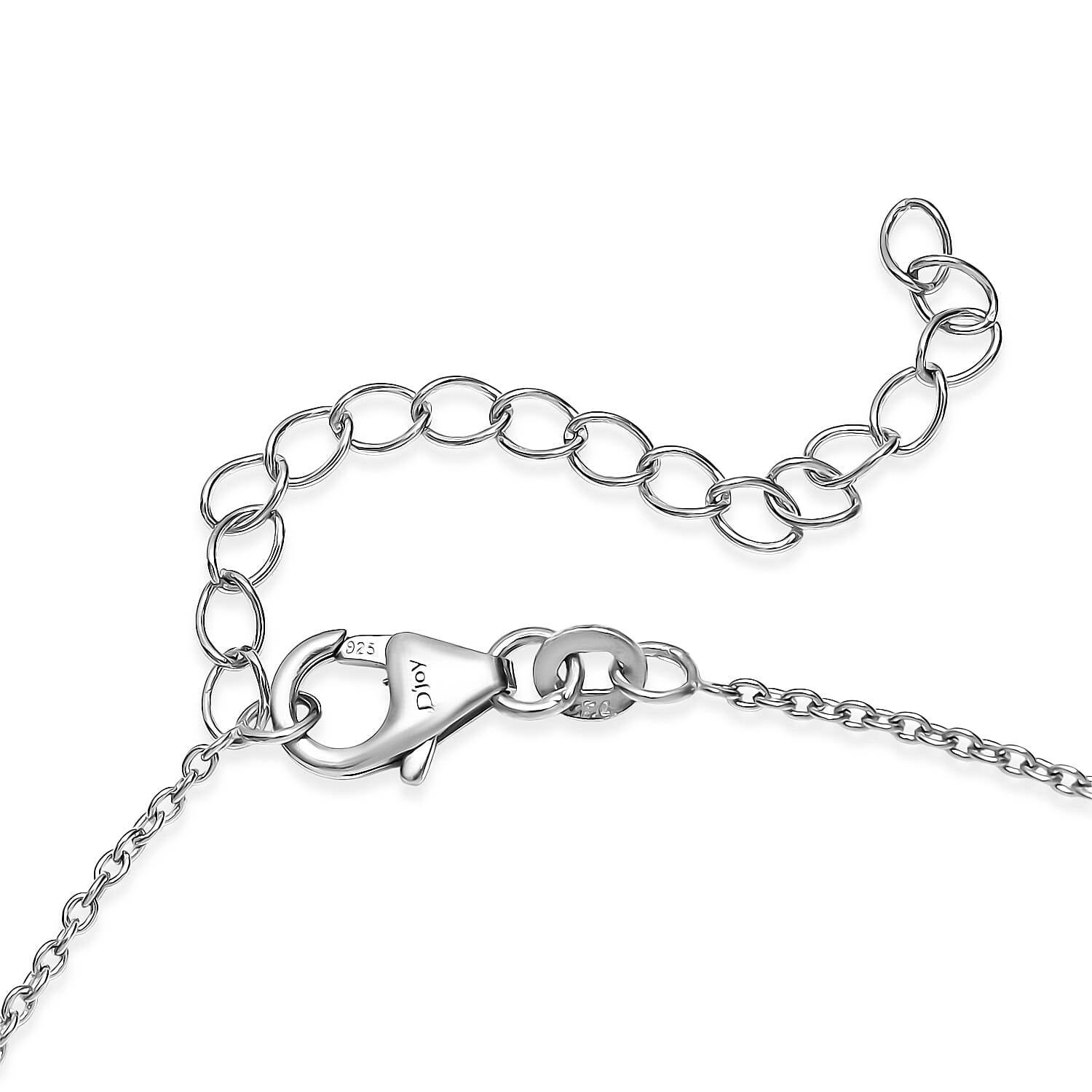 D'Joy - Larimar Beads Bracelet (Size - 7.5-2 Ext) in Rhodium Overlay Sterling Silver 45.00 Ct.