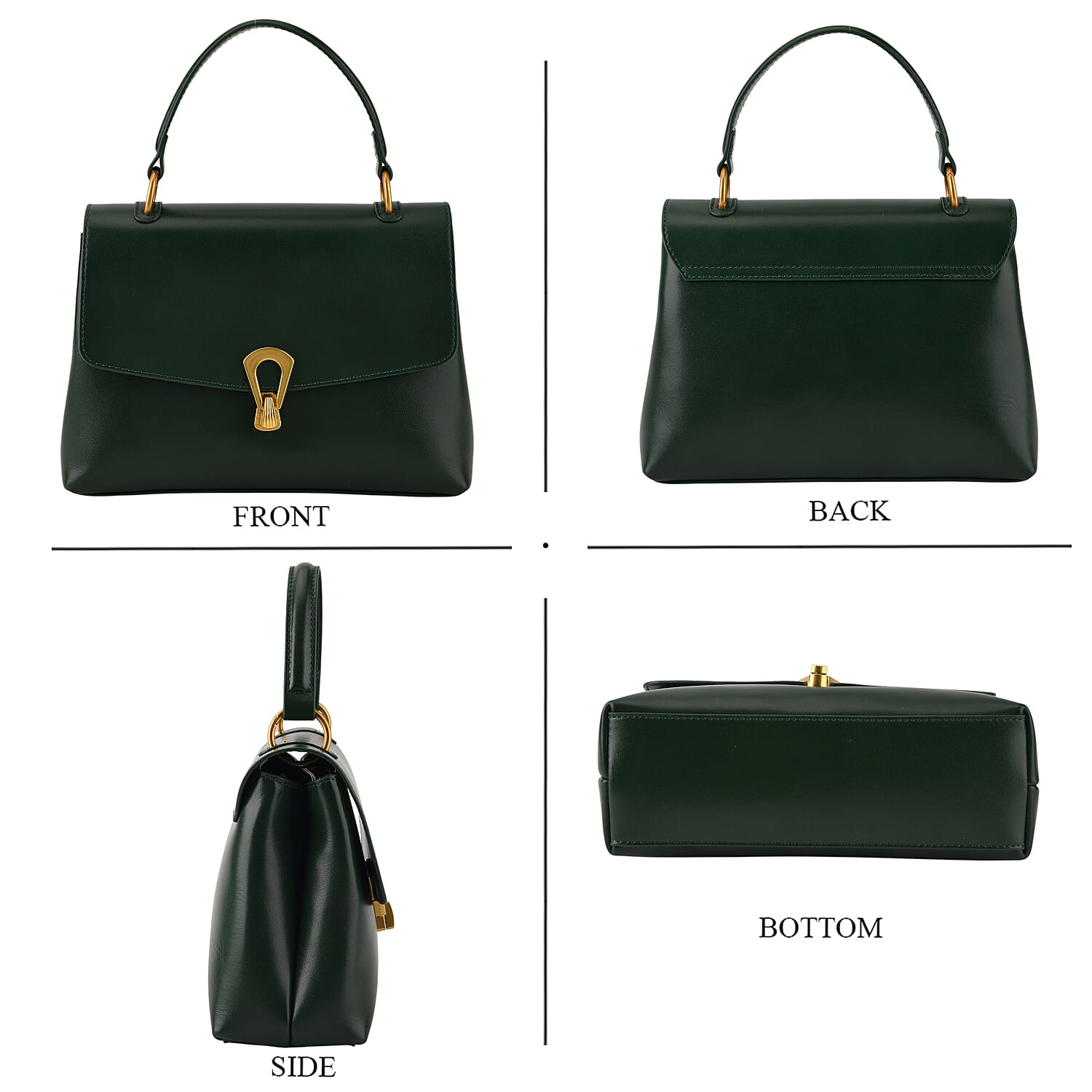 Crossbody Bag (Size - One Size) - Green & Black