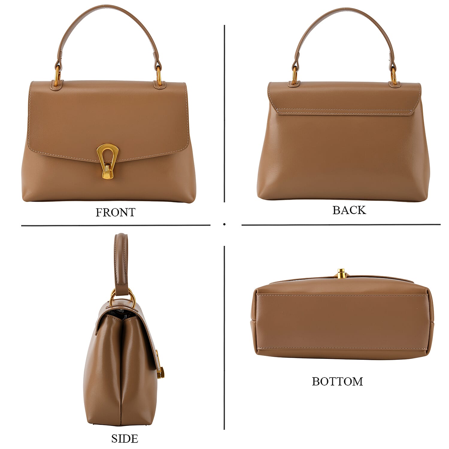 Crossbody Bag (Size - One Size) - Khaki & Black