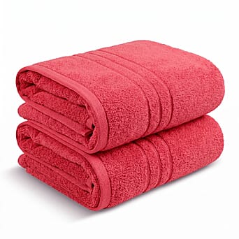 https://tjcuk.sirv.com/Products/85/6/8566674/LIVMORE-Cotton-Solid-Towel-Size-88x1-cm-Coral-Red_8566674.jpg?w=342&h=342