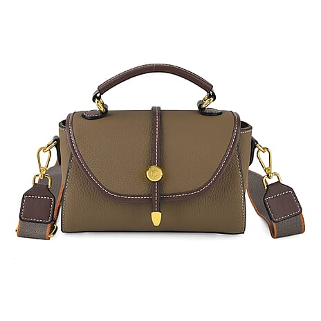 Crossbody Bag (Size - One Size) - Khaki & Black