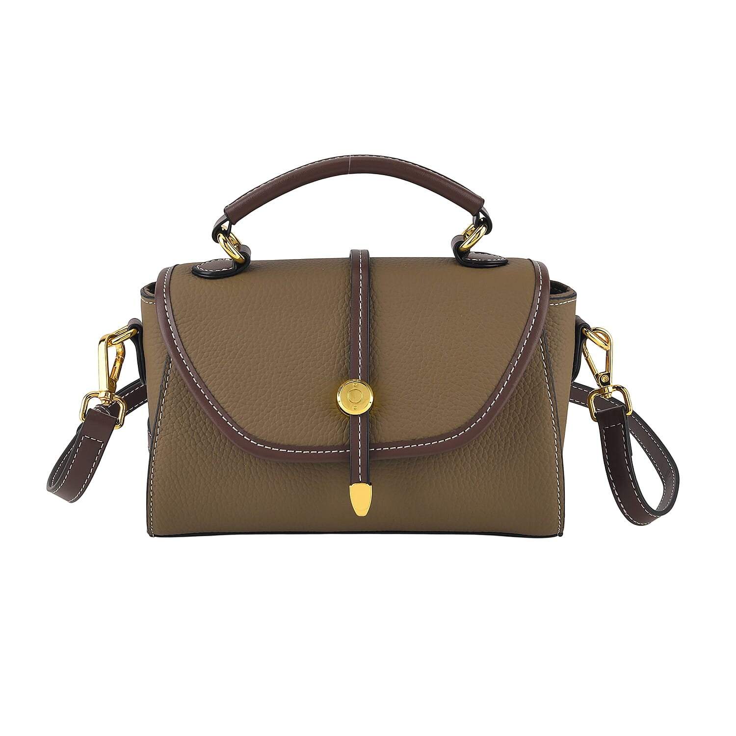 Crossbody Bag (Size - One Size) - Khaki & Black