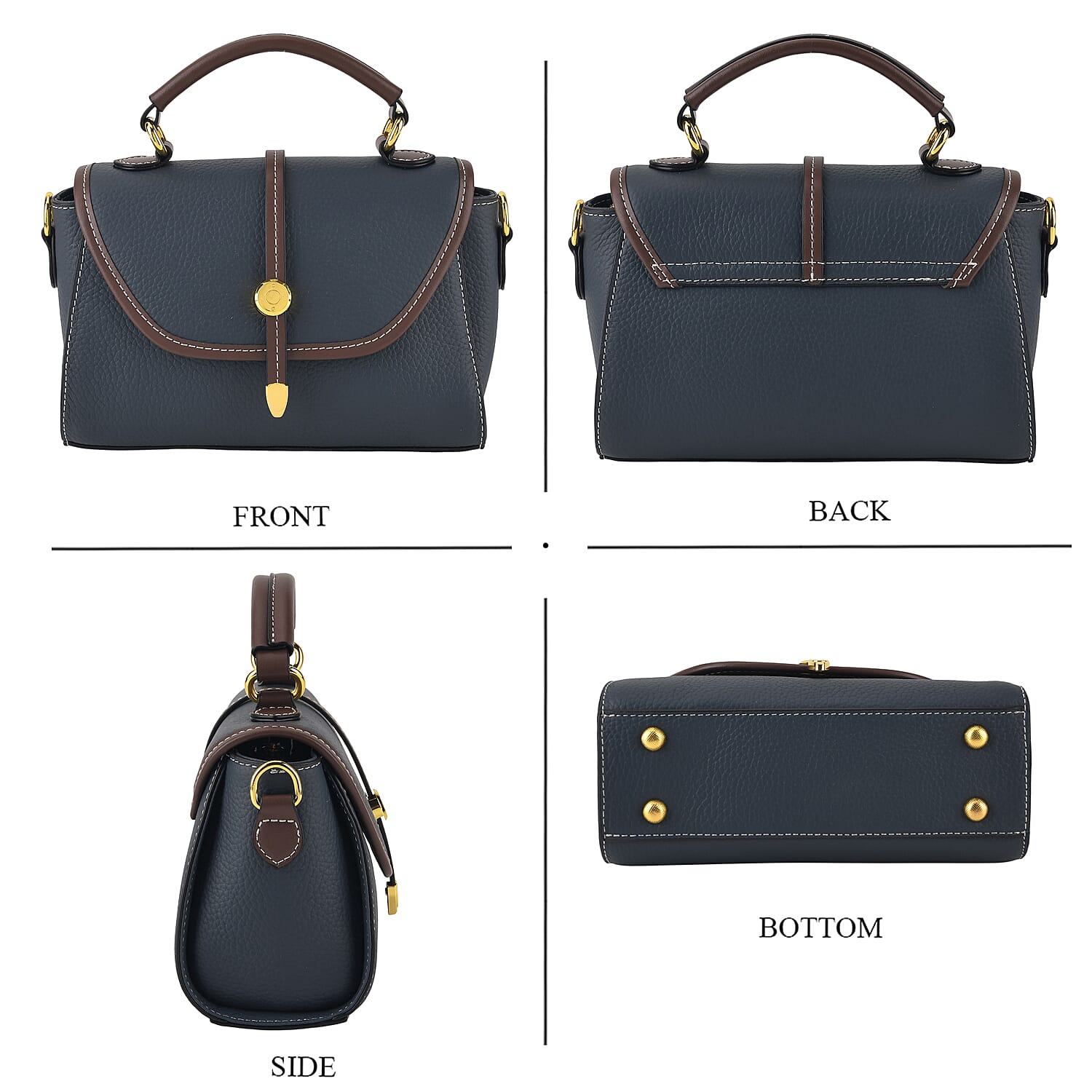 Crossbody Bag (Size - One Size) - Dark Blue & Black