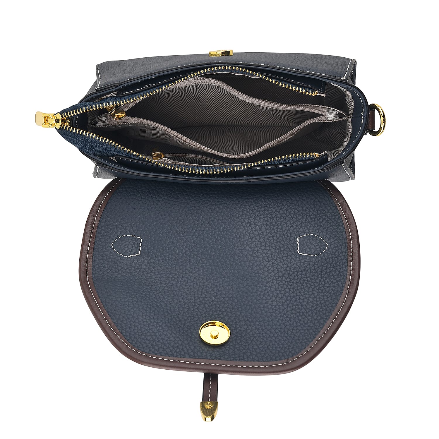 Crossbody Bag (Size - One Size) - Dark Blue & Black