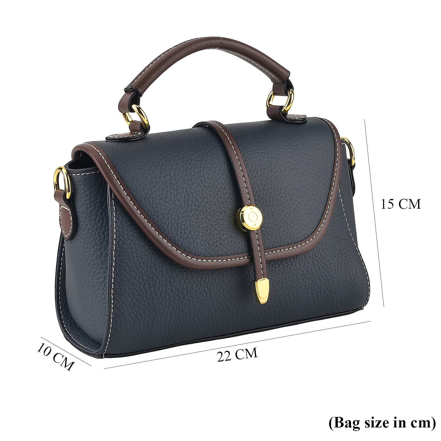 Crossbody Bag (Size - One Size) - Dark Blue & Black