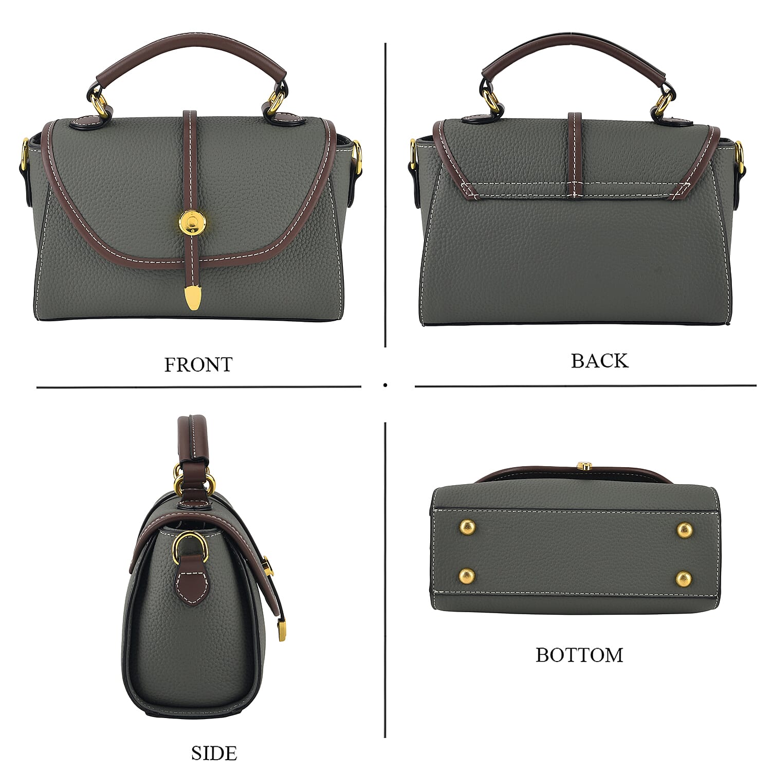 Crossbody Bag (Size - One Size) - Green & Black