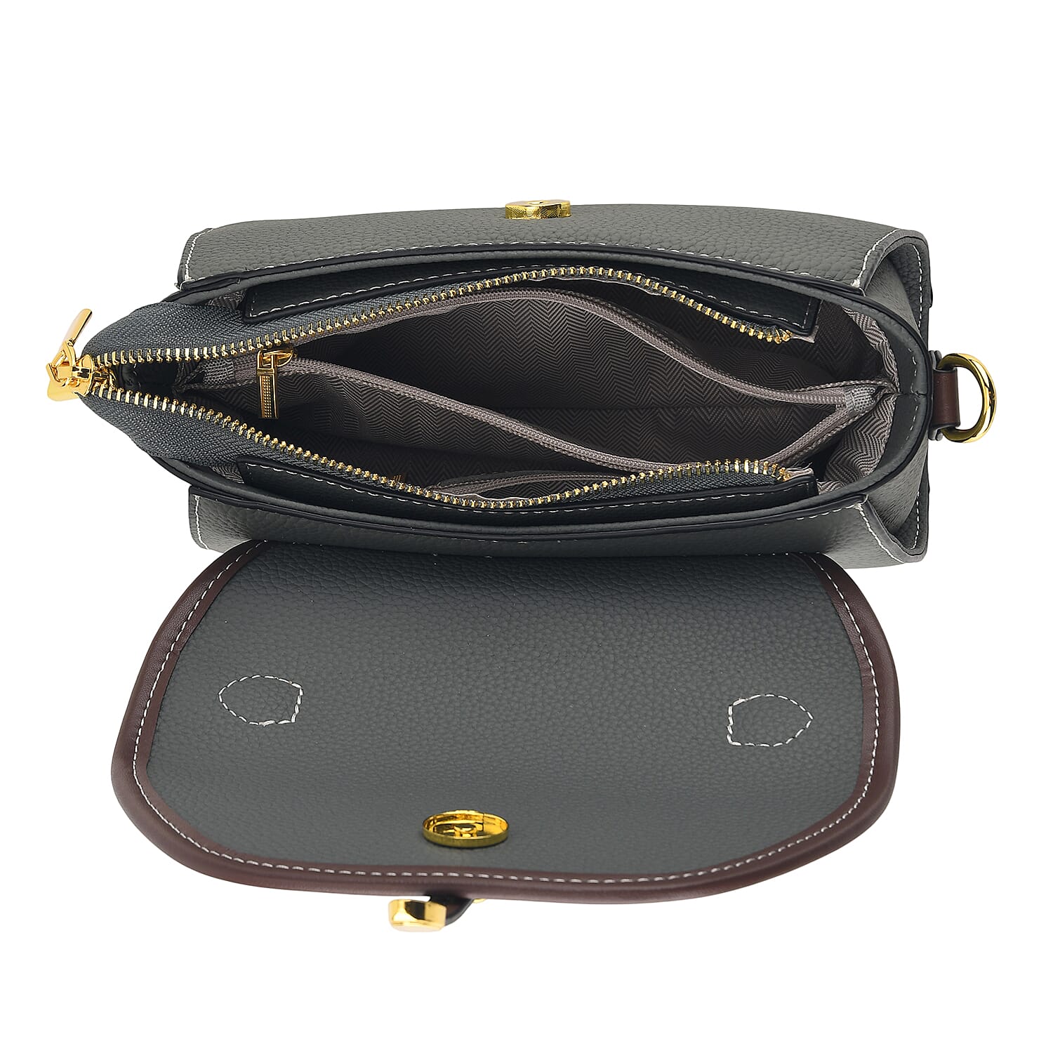 Crossbody Bag (Size - One Size) - Green & Black