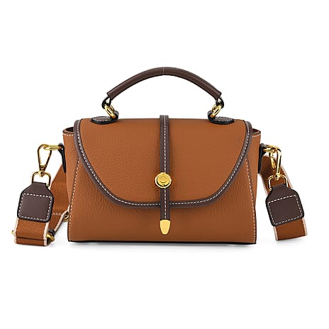 Crossbody Bag (Size - One Size) - Tan & Black