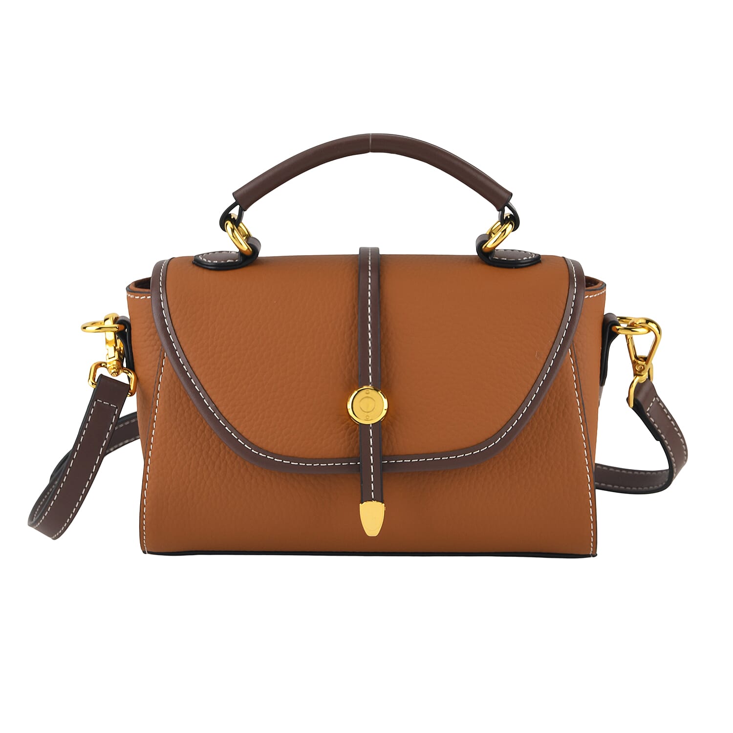 Crossbody Bag (Size - One Size) - Tan & Black