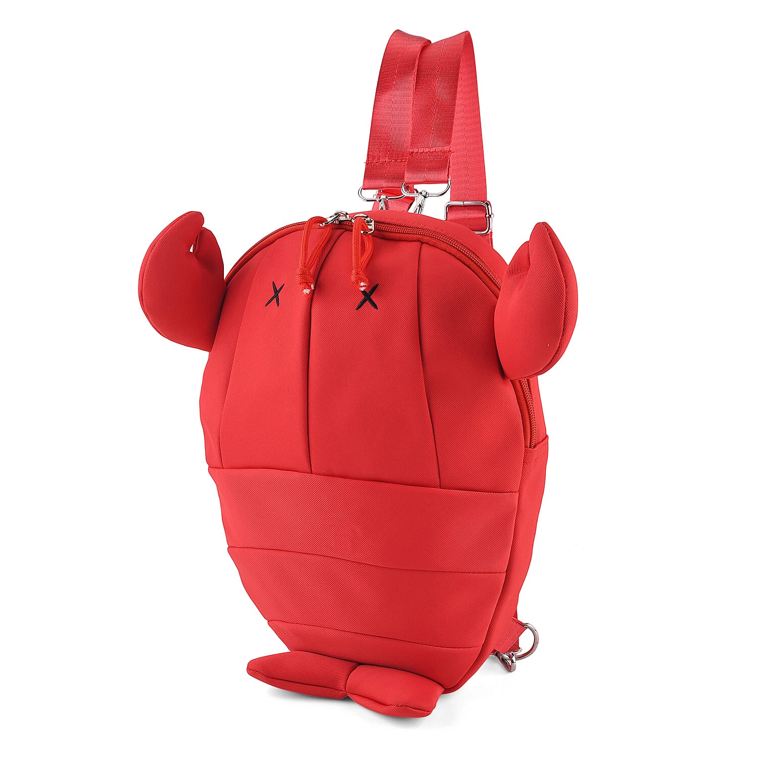 Patterned Backpack (Size 25x5x36 cm) - Red