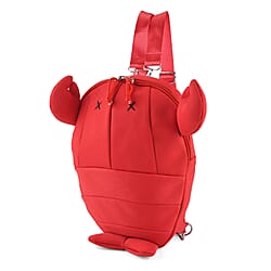 Patterned Backpack (Size 25x5x36 cm) - Red