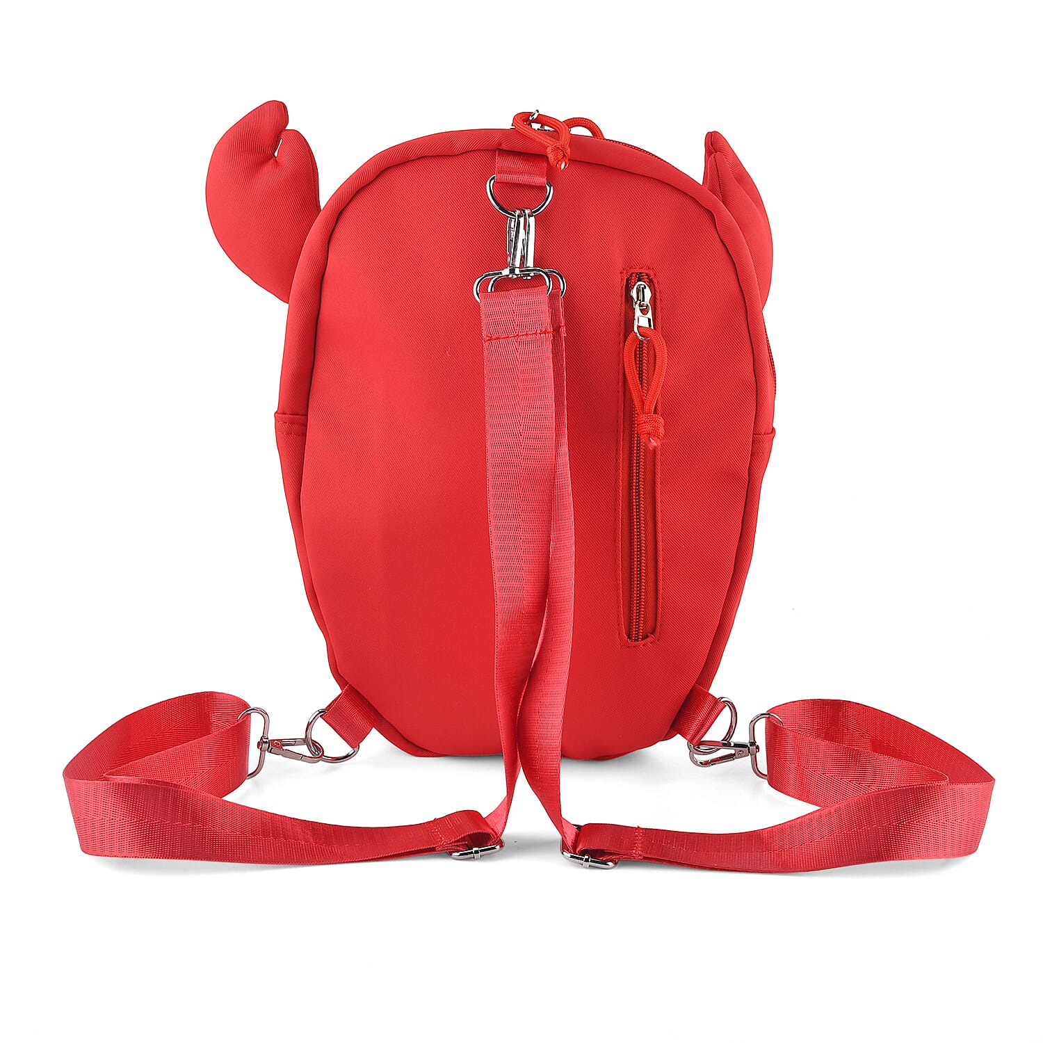 Patterned Backpack (Size 25x5x36 cm) - Red