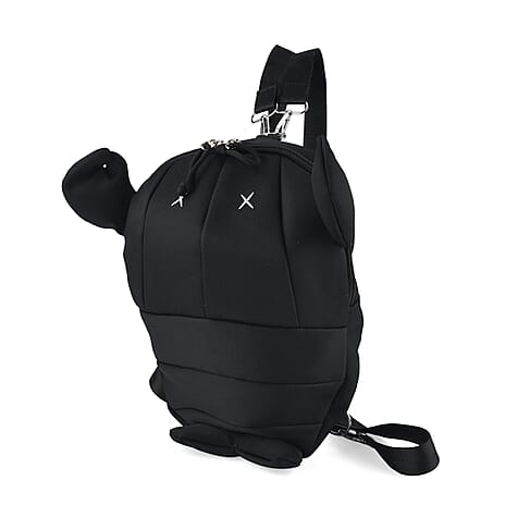 Patterned Backpack (Size 25x5x36 cm) - Black