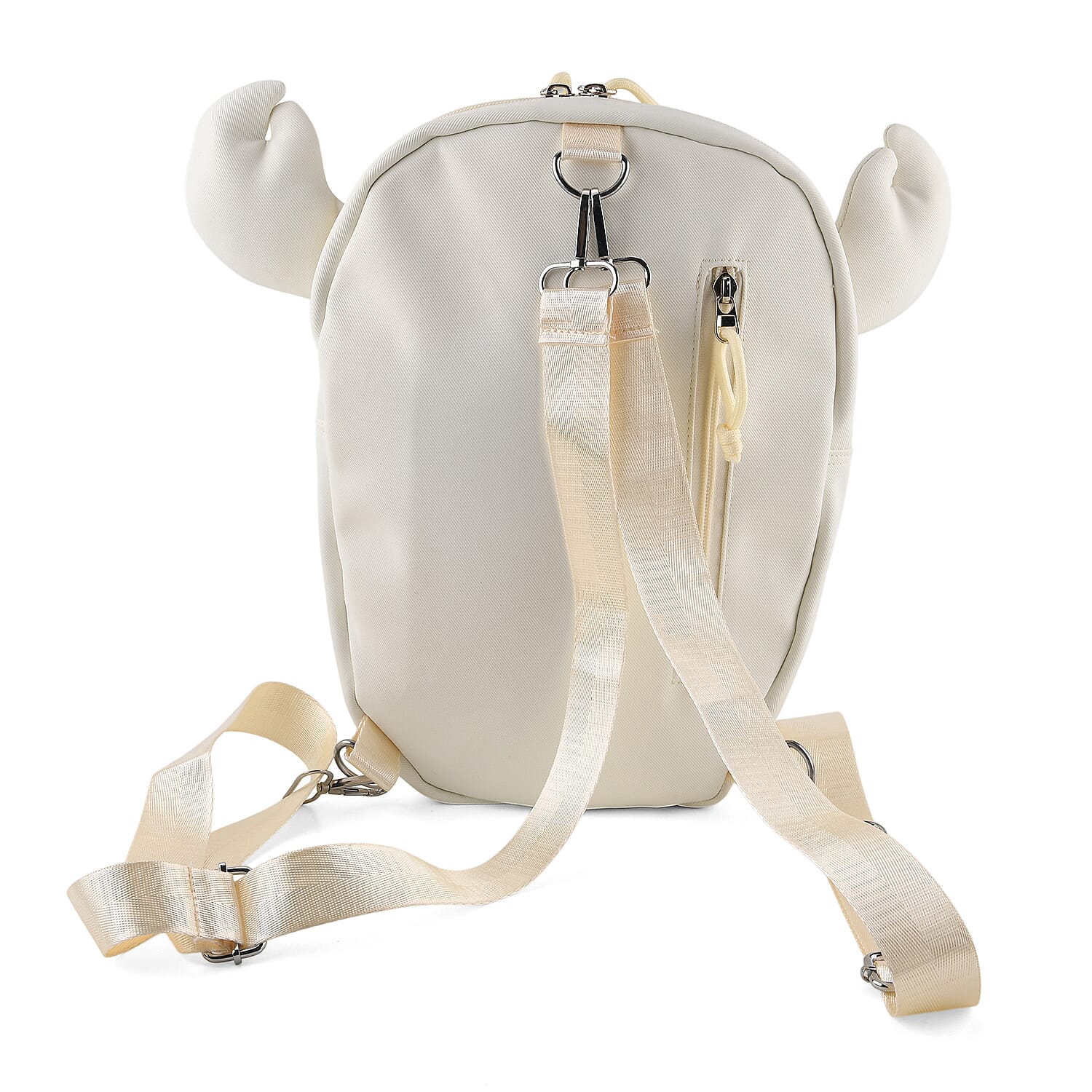 Patterned Backpack (Size 25x5x36 cm) - White