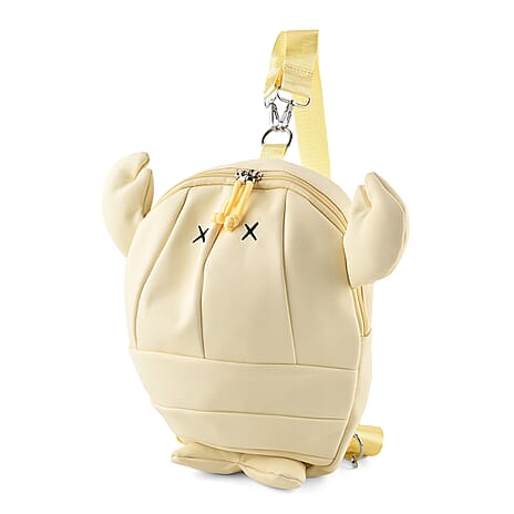 Patterned Backpack (Size 25x5x36 cm) - Yellow