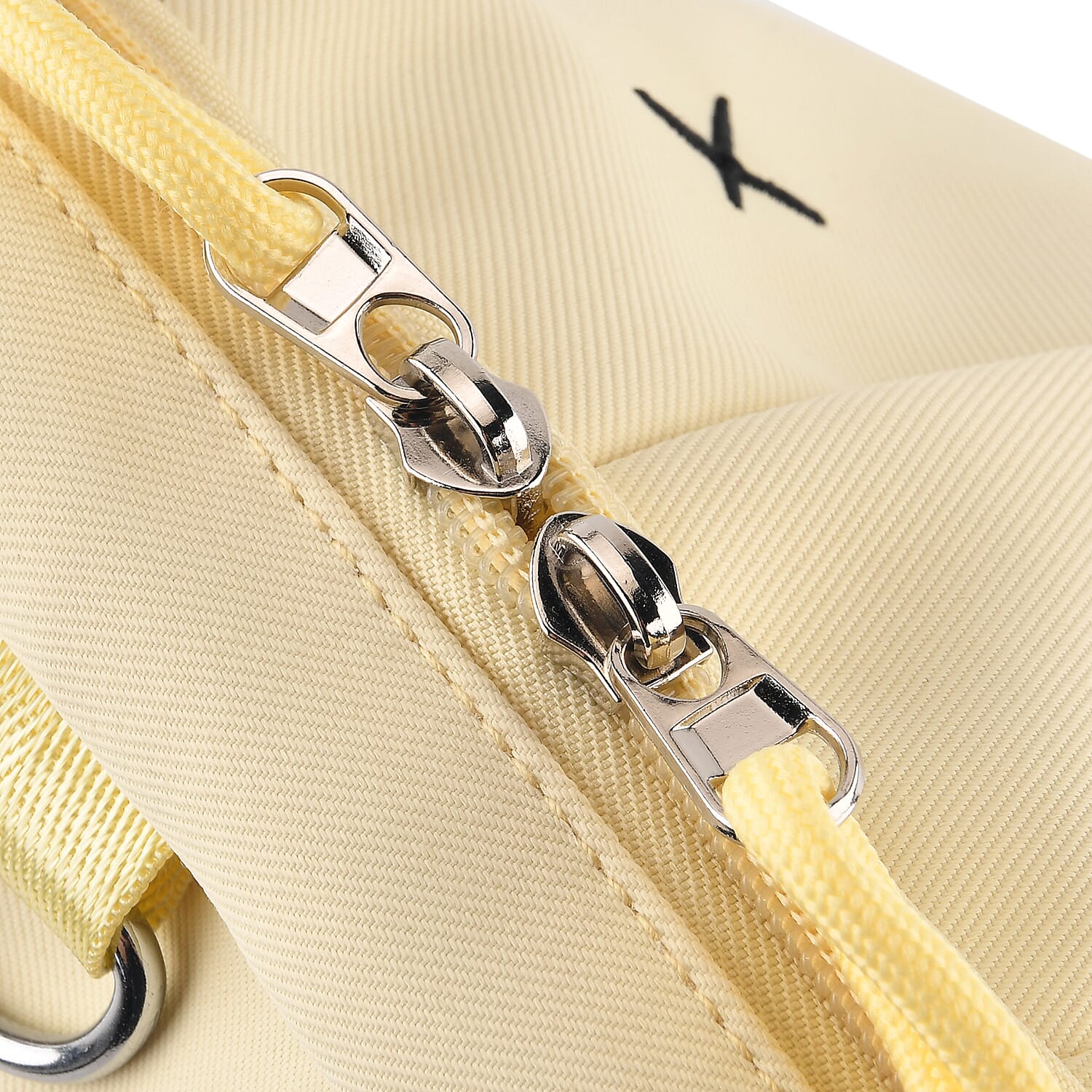 Patterned Backpack (Size 25x5x36 cm) - Yellow