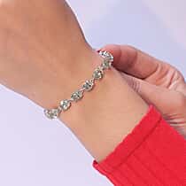 Rhapsody - 18K Yellow Gold AAAA Turkizite Cluster Bracelet (Size - 7.5) 27.56 Ct, Gold Wt. 7.55 Gms