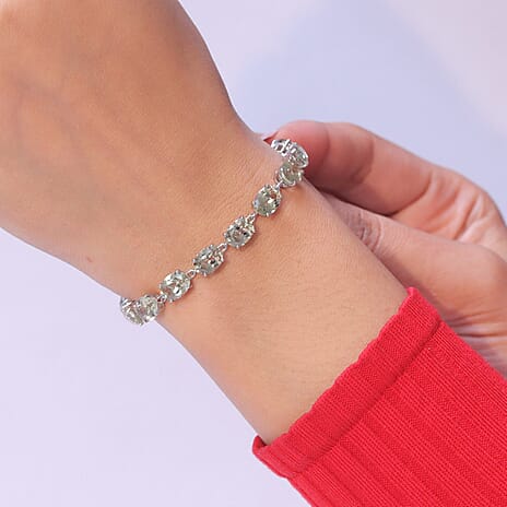 TJC 20TH BIRTHDAY SPECIAL- RHAPSODY 18K Yellow Gold AAAA Natural Turkizite Bracelet (Size - 7.5). Total Wt 27.55 Cts