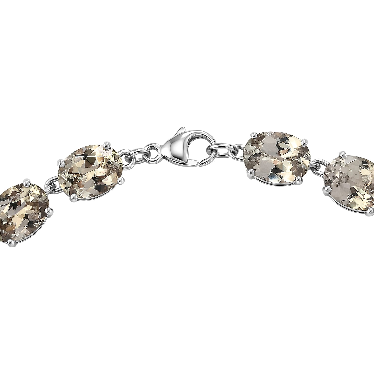 Rhapsody - 950 Platinum AAAA Turkizite Cluster Bracelet (Size - 7.5) 27.56 Ct, Platinum Wt.10.72 Gms