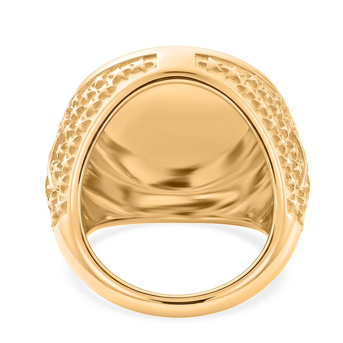 EverTrue - Artisan Crafted Pentagram Ring in Yellow Gold Tone