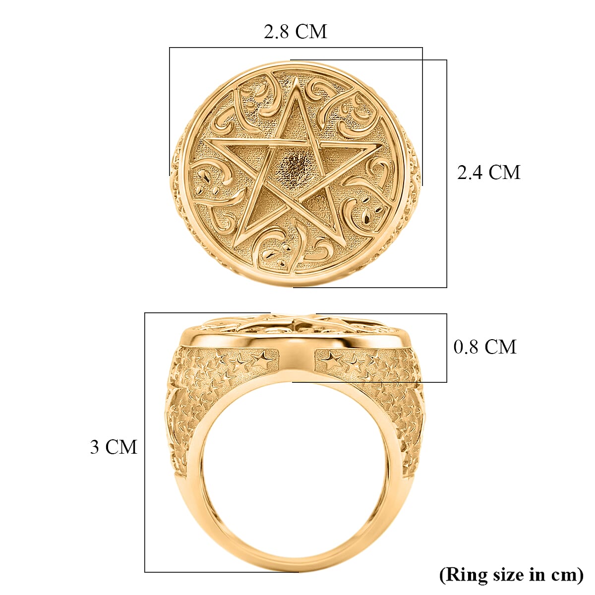 EverTrue in 18K YG Plating Artisan Crafted Pure - Natural - Bronze - Standard