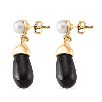 https://tjcuk.sirv.com/Products/85/7/8570313/White-Fresh-Water-Pearl-Shungite-Drop-Earring-with-Push-Back-in-Yellow_8570313_3.jpg?w=342&h=342
